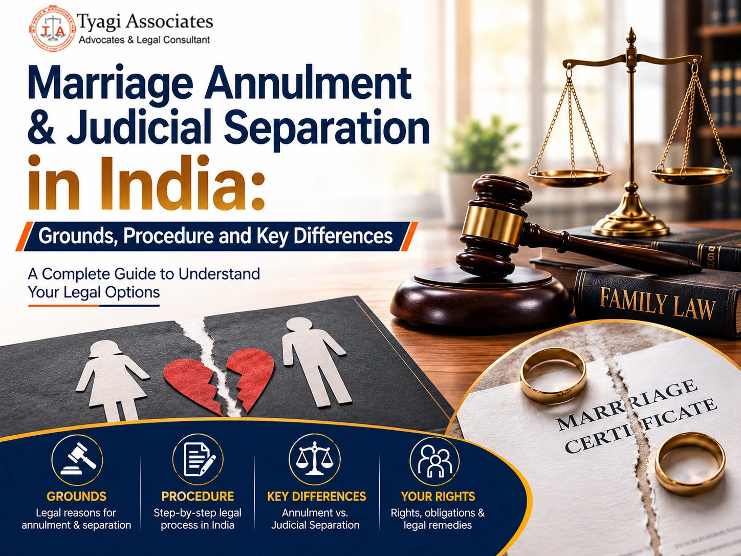 Marriage Annulment & Judicial Separation in India: Grounds, Procedure and Key Differences