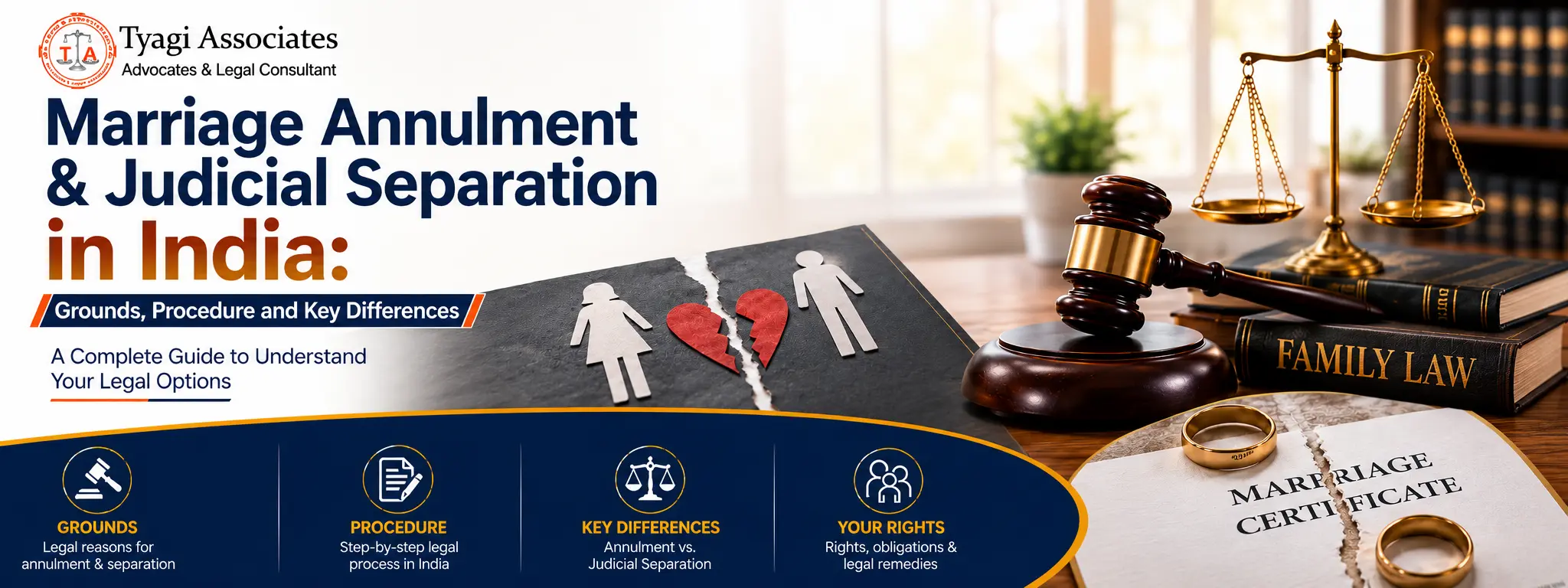 Marriage Annulment & Judicial Separation in India: Grounds, Procedure and Key Differences